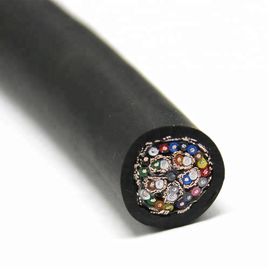 Multi découvrez fumée bidon de câble de commande de PVC la basse preuve de feu nulle de fil d'halogène