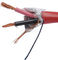 Conducteur de cuivre flexible blindé évalué de veste de PVC de câble du feu d'isolement de XLPE
