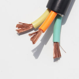 Gaine ronde/à plat en caoutchouc de conducteur de câble flexible de cuivre multinucléaire de BT